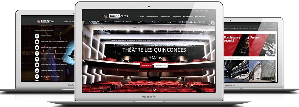 Site internet Tambè CEMS Références Rapheo Web : Création du site internet Tambè CEMS