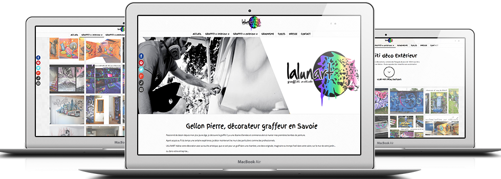 Site internet lalun’Art Références Rapheo Web : Création du site internet lalun’Art
