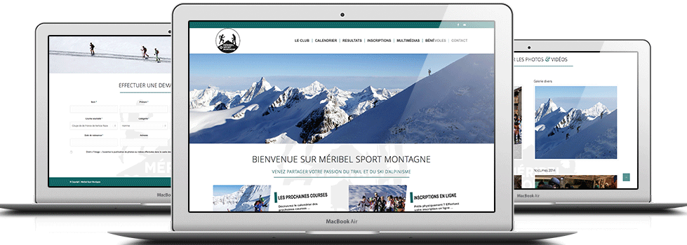 Raphaël Gellon, webmaster pour la création du site internet Méribel Sport Montagne. Site web au format responsive design.