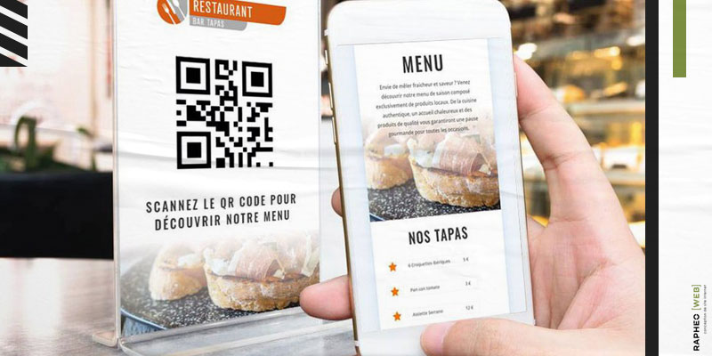 Carte et menu sans contact via un QR code