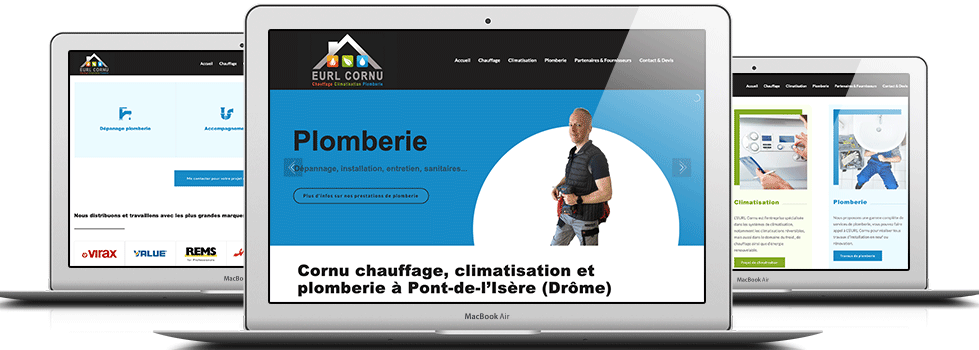 Conception du site vitrine Cornu plomberie