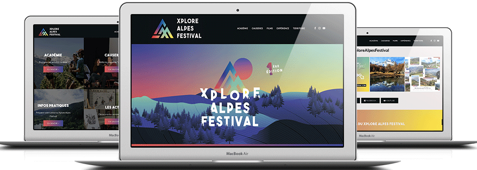 Conception du site vitrine Xplore Alpes Festival