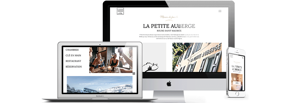 Création du site internet pour la petite auberge à Bourg Saint Maurice