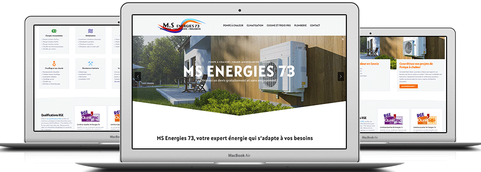 Site internet MS Energies 73 à Grand-Aigueblanche