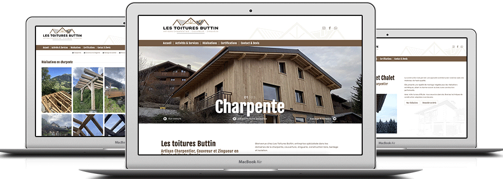 Création de site internet Les Toitures Buttin