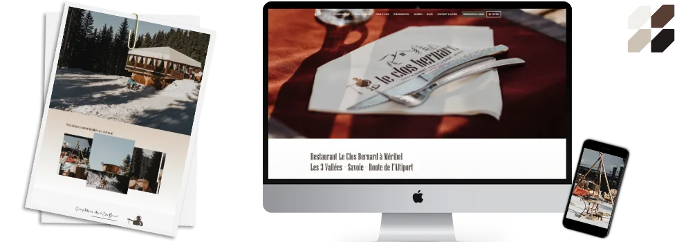 Création de site internet Restaurant Clos Bernard Création de site internet Restaurant Clos Bernard