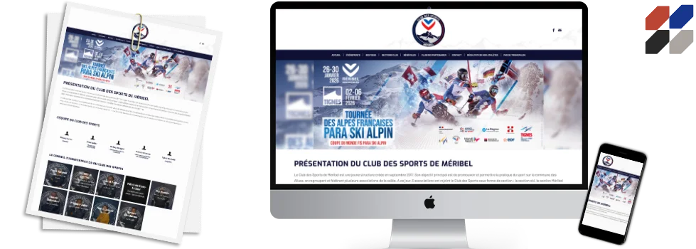 Création de site internet Club des sports Méribel Création de site internet Club des sports Méribel