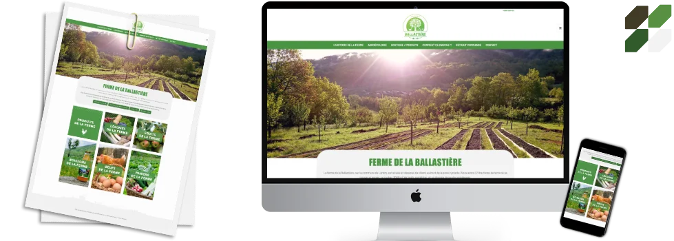 Création de site internet Ferme Ballastière Création de site internet Ferme Ballastière