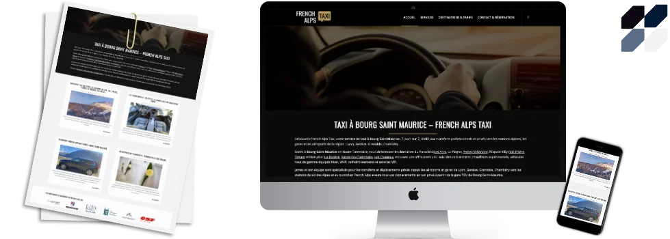 Création de site internet French Alps Taxi Création de site internet French Alps Taxi