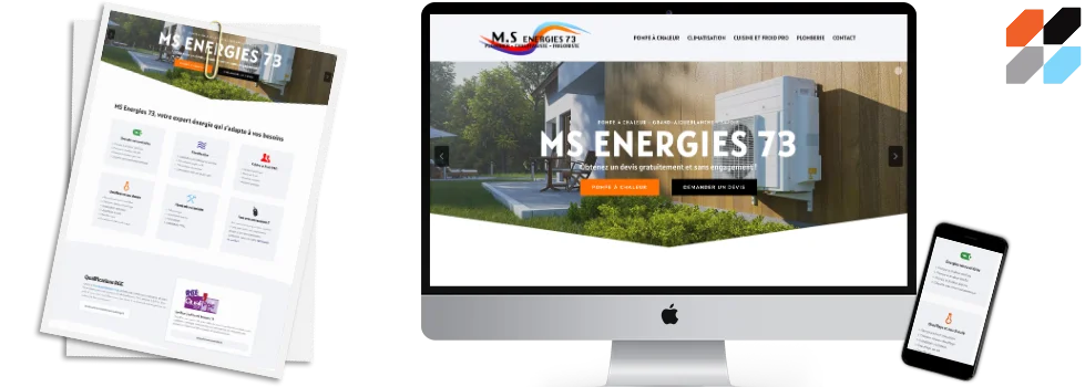 Création de site internet MS Energies 73 Création de site internet MS Energies 73