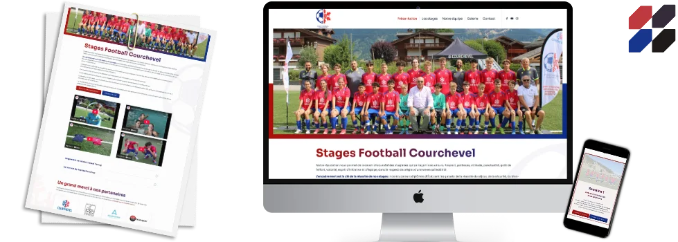 Création de site internet Stages de foot Courchevel Création de site internet Stages de foot Courchevel