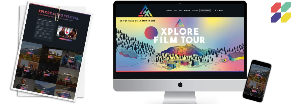 Création de site internet Xplore Alpes Festival Création de site internet Xplore Alpes Festival